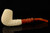 srv - Autograph Series Deep Lattice Bent Billiard Block Meerschaum Pipe with case 15899