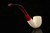 srv - Bent Billiard Block Meerschaum Pipe with fitted case M4709