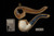 srv - Bent Apple Block Meerschaum Pipe with fitted case M4710