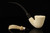 IMP Meerschaum Pipe - Plateau Rustic - Dual Stem with case i2752