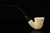 IMP Meerschaum Pipe - Plateau Rustic - Dual Stem with case i2752