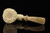 IMP Meerschaum Pipe - Plateau Rustic - Dual Stem with case i2752