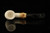 srv Premium - Bamboo Bent Billiard Block Meerschaum Pipe with fitted case M4712