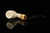 srv Premium - Bamboo Bent Billiard Block Meerschaum Pipe with fitted case M4712