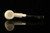 srv Premium - Bent Billiard Military Bit Pocket Pipe Block Meerschaum Pipe with pocket case M4715