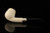 srv Premium - Bent Billiard Military Bit Pocket Pipe Block Meerschaum Pipe with pocket case M4715