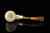 srv Premium - Dublin Bent Billiard Pocket Pipe Block Meerschaum Pipe with pocket case M4716