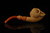srv - Carved Skull Block Meerschaum Pipe with fitted case M4725