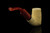 srv - Carved Tomahawk Block Meerschaum Pipe with fitted case M4732