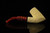 srv - Carved Tomahawk Block Meerschaum Pipe with fitted case M4732
