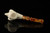 srv - Skull in Claw Churchwarden Dual Stem Meerschaum Pipe with case M4734