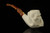 srv - Skull in Claw Churchwarden Dual Stem Meerschaum Pipe with case M4734