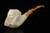 srv - Skull in Claw Churchwarden Dual Stem Meerschaum Pipe with case M4734