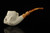 srv - Skull in Claw Churchwarden Dual Stem Meerschaum Pipe with case M4734