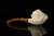 srv - Skull in Claw Churchwarden Dual Stem Meerschaum Pipe with case M4734