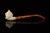 srv - Lion Churchwarden Dual Stem Meerschaum Pipe with case M4737