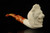 srv - Lion Churchwarden Dual Stem Meerschaum Pipe with case M4737
