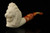 srv - Lion Churchwarden Dual Stem Meerschaum Pipe with case M4737