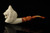 srv - Lion Churchwarden Dual Stem Meerschaum Pipe with case M4737