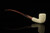 srv - Autograph Series Carved Dublin Churchwarden Dual Stem Meerschaum Pipe with case M4739