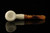 srv - Autograph Series Carved Dublin Churchwarden Dual Stem Meerschaum Pipe with case M4739
