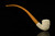 srv Premium - Deluxe Carved Dublin Churchwarden Dual Stem Meerschaum Pipe with case M4740