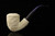 srv Premium - Deluxe Carved Dublin Churchwarden Dual Stem Meerschaum Pipe with case M4740