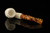 srv - Freemasonry Churchwarden Dual Stem Meerschaum Pipe with case M4741