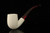 srv - Lattice Bent Billiard Churchwarden Dual Stem Meerschaum Pipe with case M4742