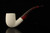 srv - Lattice Bent Billiard Churchwarden Dual Stem Meerschaum Pipe with case M4742