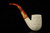 srv - Lattice Bent Billiard Churchwarden Dual Stem Meerschaum Pipe with case M4743