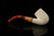 srv - Lattice Bent Billiard Churchwarden Dual Stem Meerschaum Pipe with case M4743