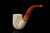srv - Lattice Bent Billiard Churchwarden Dual Stem Meerschaum Pipe with case M4743