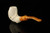 srv - Autograph Series Eagle's Claw Churchwarden Dual Stem Meerschaum Pipe with case M4744