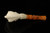 srv - Autograph Series Eagle's Claw Churchwarden Dual Stem Meerschaum Pipe with case M4744
