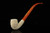 srv - Autograph Series Carved Churchwarden Dual Stem Meerschaum Pipe with case M4746