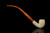 srv - Autograph Series Carved Churchwarden Dual Stem Meerschaum Pipe with case M4746
