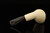 IMP Meerschaum Pipe - Nosewarmer Billiard - Hand Carved with custom case i2753