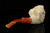 srv - Lion in Claw Block Meerschaum Pipe with fitted case M4771