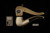 srv - Designers Lattice Block Meerschaum Pipe with fitted case M4778