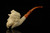 srv - French Soldier Block Meerschaum Pipe with fitted case M4780