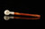 srv - Apple Churchwarden Block Meerschaum Pipe with fitted case M4785