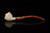 srv - Lion Churchwarden Dual Stem Meerschaum Pipe with case M4787