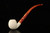 srv - Apple Churchwarden Dual Stem Meerschaum Pipe with case M4789