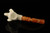 srv - Eagle's Claw Churchwarden Dual Stem Meerschaum Pipe with case M4794