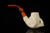 srv - Lattice Eagle's Claw Churchwarden Dual Stem Meerschaum Pipe with case M4795