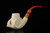 srv - Lattice Eagle's Claw Churchwarden Dual Stem Meerschaum Pipe with case M4795