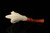 srv - Lattice Eagle's Claw Churchwarden Dual Stem Meerschaum Pipe with case M4795