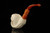 srv - Skull in Claw Churchwarden Dual Stem Meerschaum Pipe with case M4796