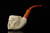 srv - Skull in Claw Churchwarden Dual Stem Meerschaum Pipe with case M4796